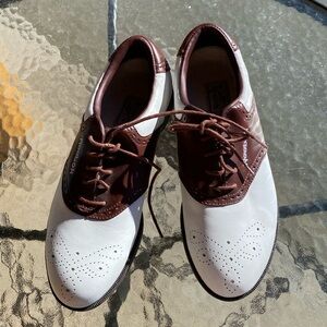 Like new never worn on the golf course, US size 8, Reebok, golf shoes